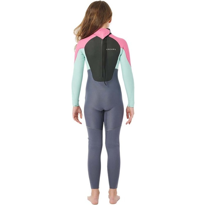 2023 Rip Curl Girls Omega 4/3mm Back Zip Wetsuit 113BFS - Pink